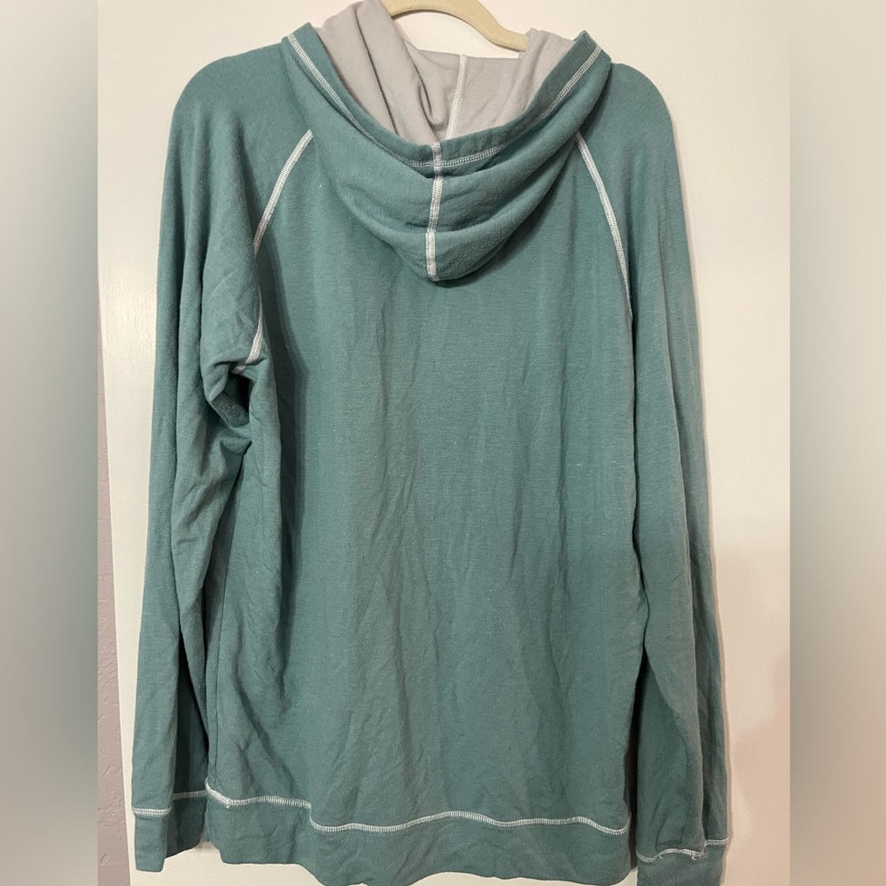 Johnnie-O Bender Melange Hoodie Pullover in Pistachio Large Men's - Picture 6 of 7